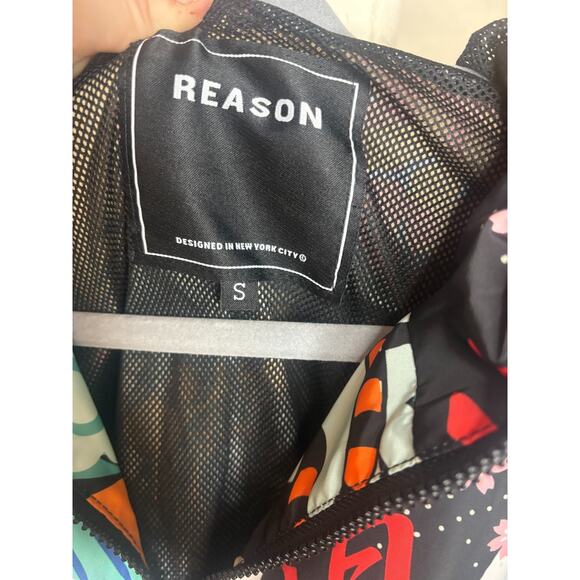Reason Windbreaker hooded jacket small dragon tiger half zip - Picture 4 of 8